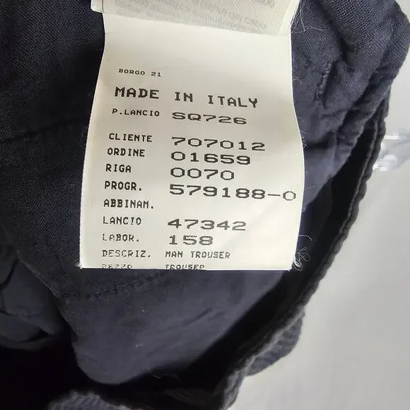 パンツ Giorgio Armani MADE IN ITALY 48 Vintage Giorgio Armani Made Italy Textured Cotton Pants Size